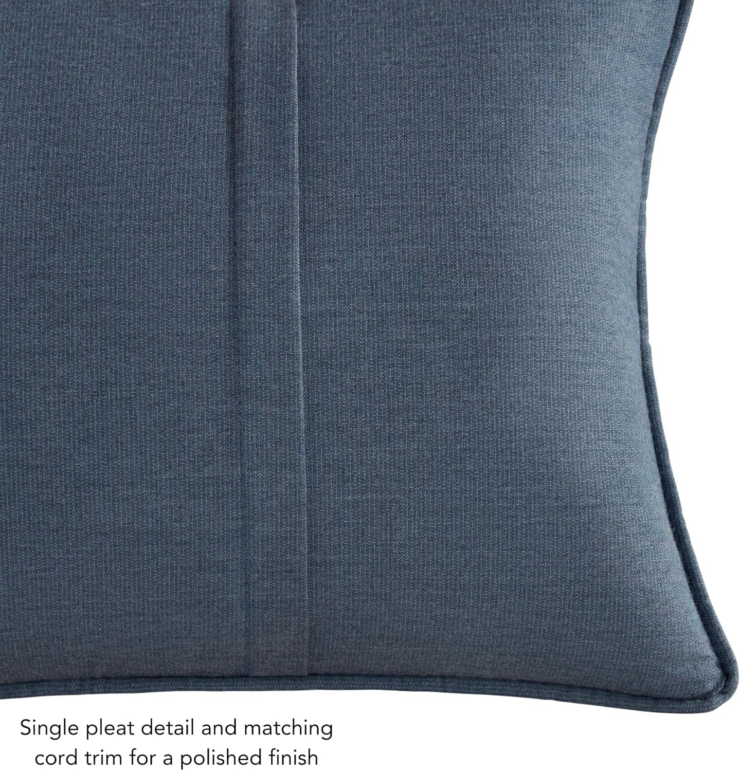 Sunbrella 21'' x 14'' Rectangle Outdoor Throw Pillow with Removable Cover (Set of 2), Spectrum Denim