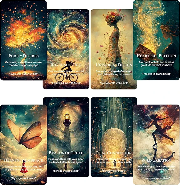 Qymagicz Mystic Manifesting Oracle Deck, Oracle Cards for Co-Creating Your Future with Spirit