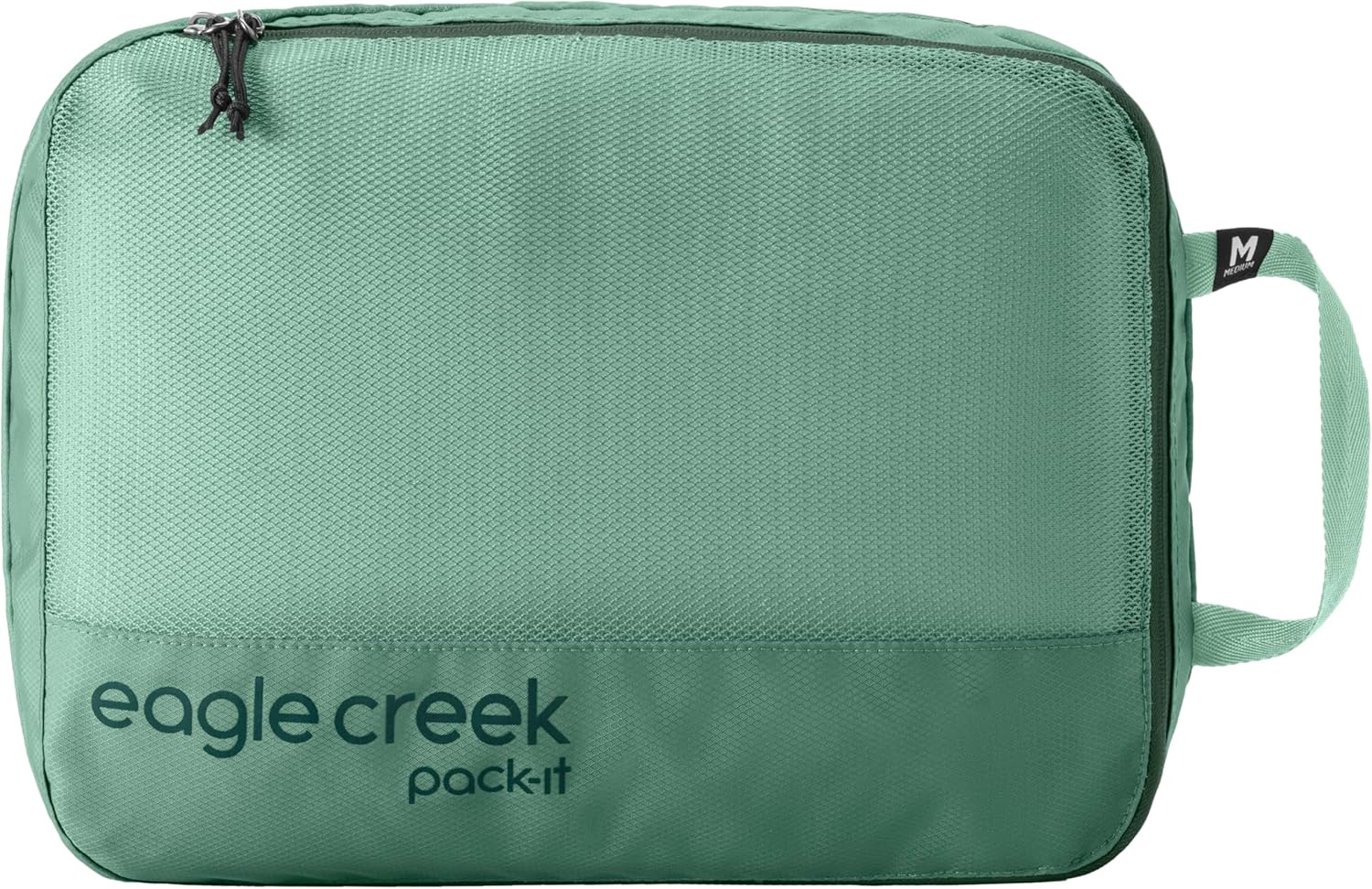 Eagle Creek Pack-It Reveal Clean/Dirty Cube M - Water-Resistant Dual Compartment Packing Cube With Internal Divider for Clean & Dirty Clothes - Travel Essentials - Mandarin