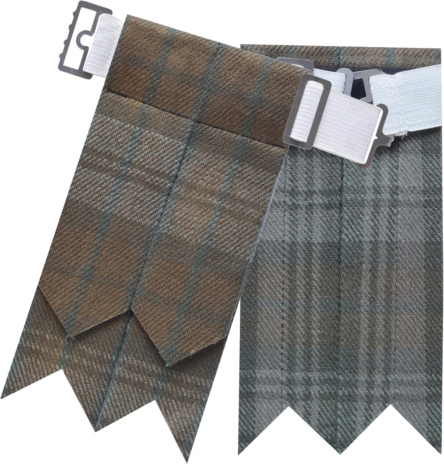 YAS Kilt Flashes da uomo con regolatori di fibbia pesanti, tinta unita