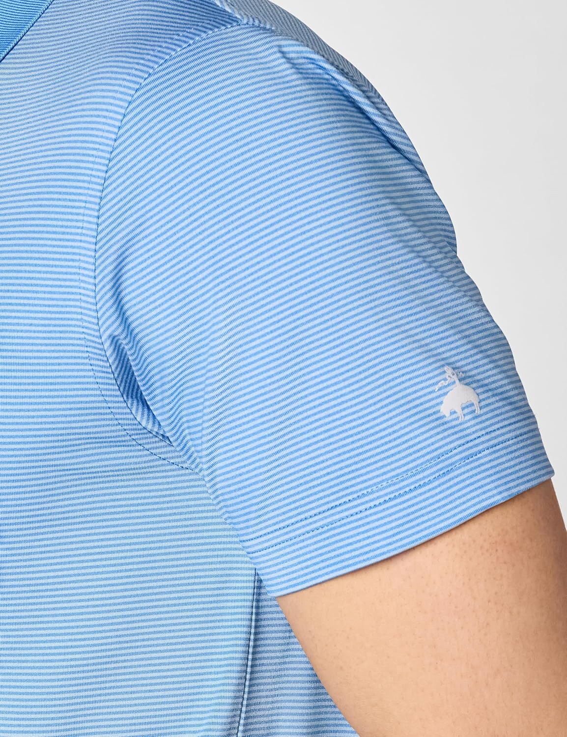 Brooks Brothers Mens Performance Series Micro Stripe Jersey Polo Shirt - Image 5