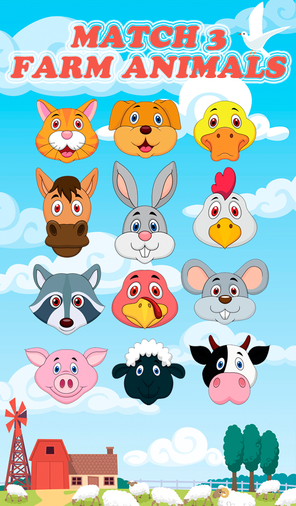 Match 3 Farm Animals App on Amazon Appstore