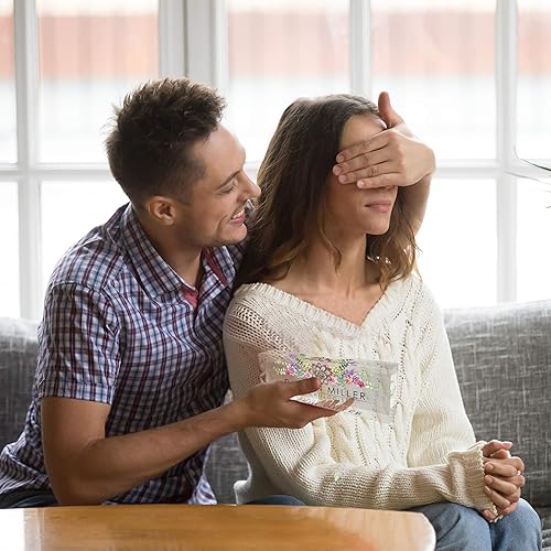 Miniatura 4 de Artblox - Placa de nombre personalizada para escritorio de oficina, diseño de suculentas sobre cristal acrílico transparente, decoración de