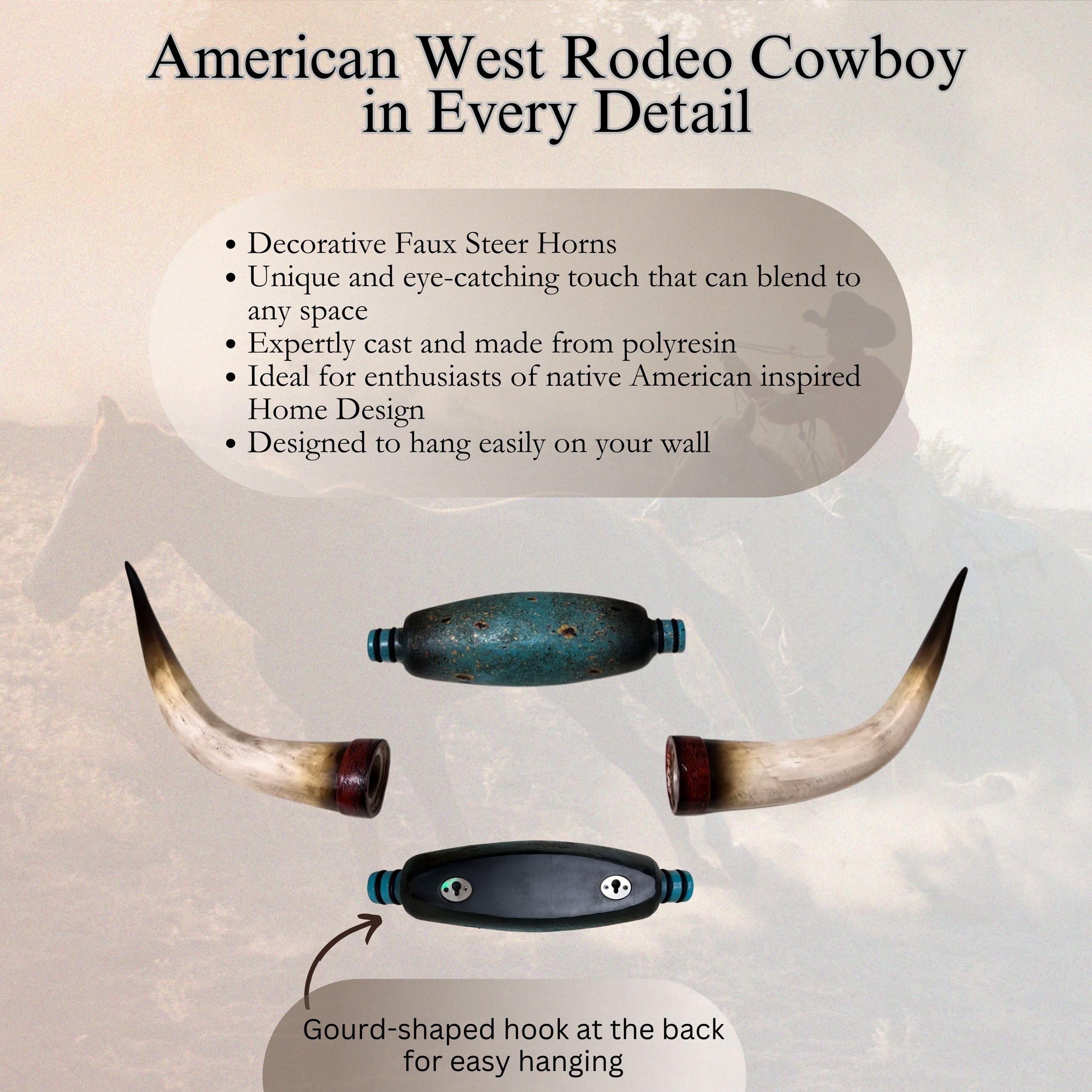 Steer Horns ウォールデコレーション 壁掛け Amazon.com: BestGiftEver Faux Bull Longhorn Skull Wall Mount