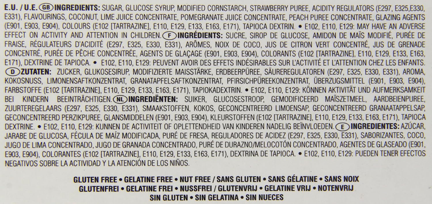 Jelly Belly Cocktail Classics 5-Flavor Gift Box NET WT 4.25 OZ (120g)