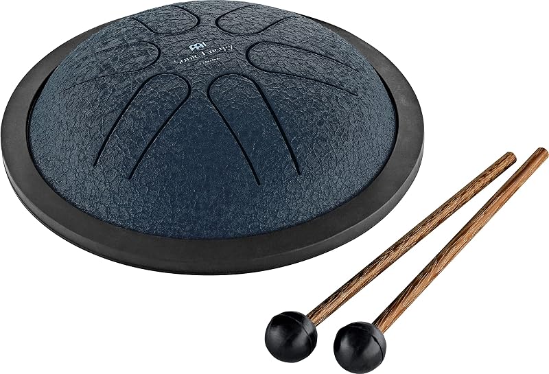 Meinl Sonic Energy Mini Tambor de Lengua de Acero 6 Notas 6" con Mazos, Bolsa - Instrumento de Sanación de Sonido para Educación Musical, Meditación, ASMR, Yoga