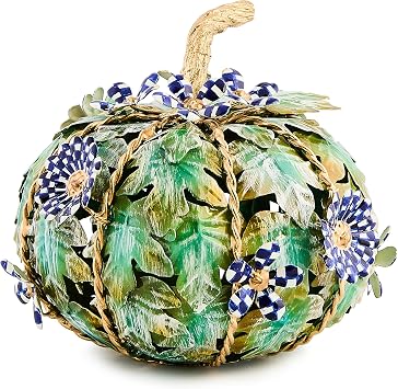 MACKENZIE-CHILDS Metal Pumpkin, Halloween and Fall Pumpkin Decor, Royal Autumn