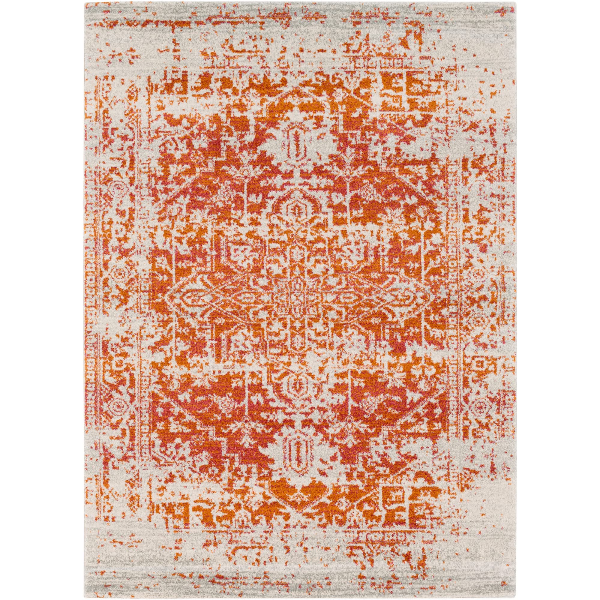 Livabliss Syracusa Vintage groß - Orientalischer Wohnzimmer 160x220 cm, Esszimmer, Schlafzimmer - Boho Kurzflor e für einfache Pflege - Grau und Beige