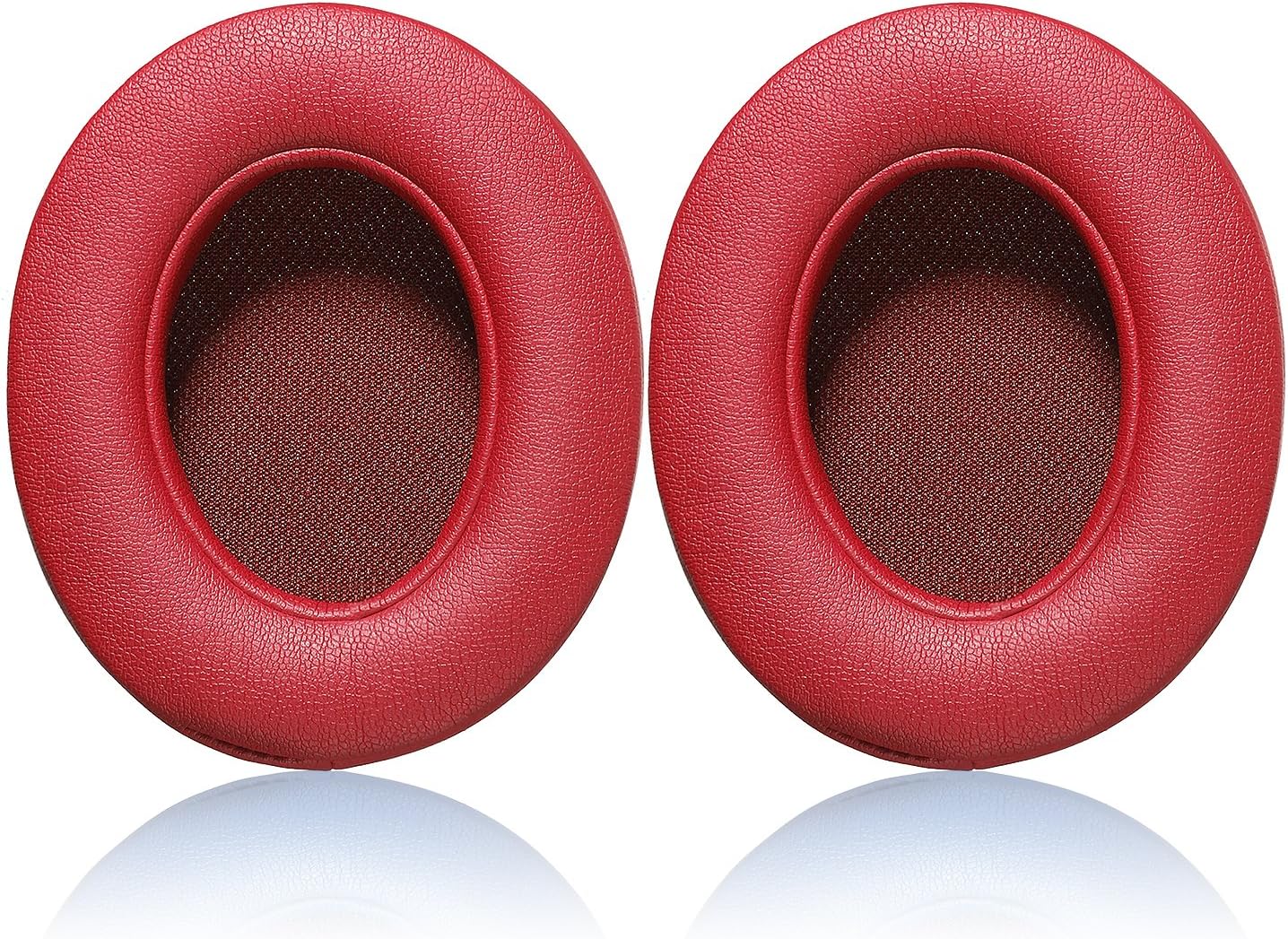 Studio 2.0 Replacement Earpads - JECOBB Ear Cushion Pads with Protein Leather & Memory Foam for Beats Studio 2 Wired/Wireless, B0500 / B0501 Over-Ear Headphones by Dr. Dre ONLY (Red)