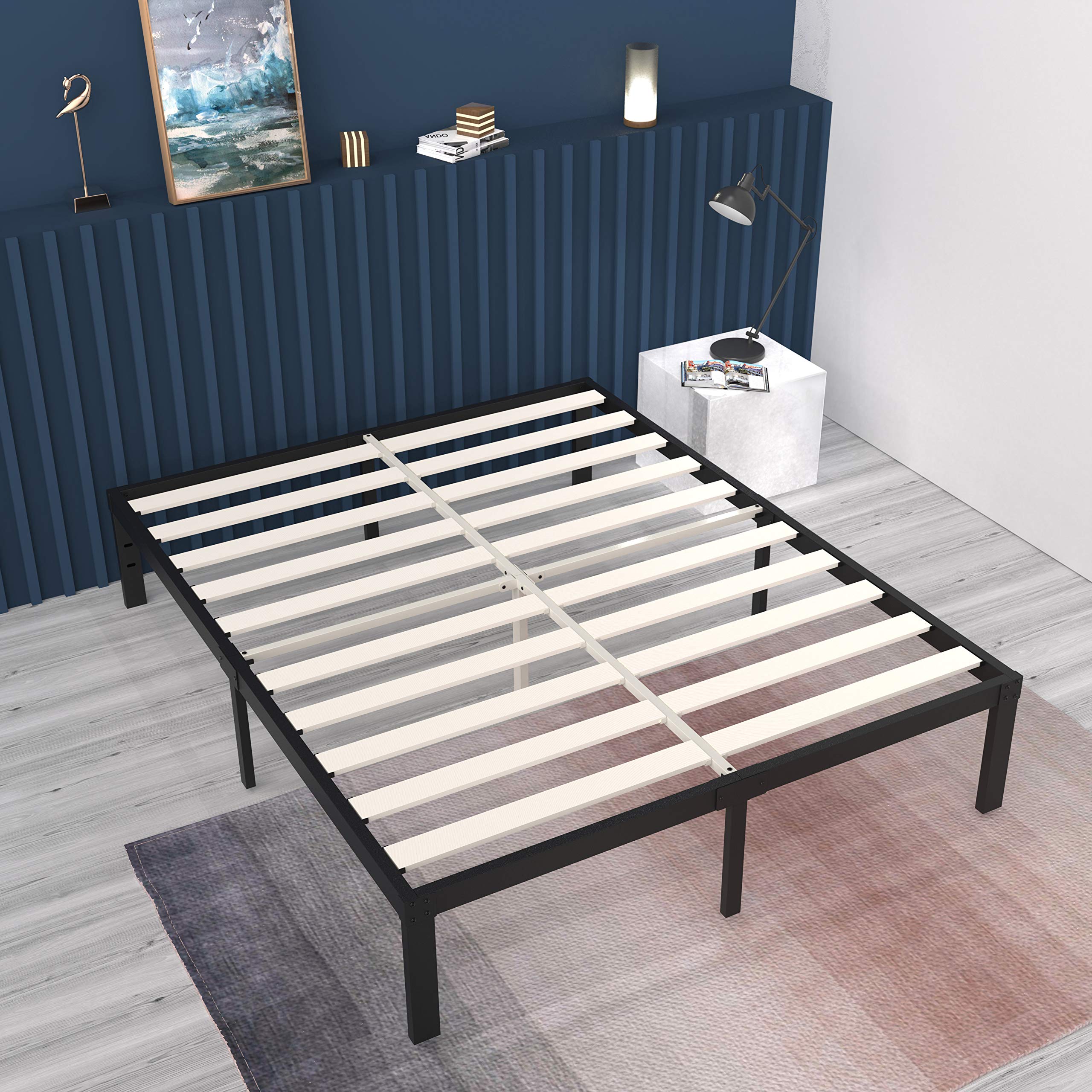 Buy ONEMO Full Bed Frame, 16 Inch Full Size Platform Bed Frame, Heavy