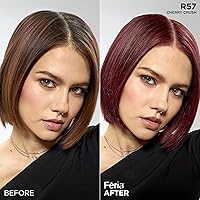 Vista 183 de L'Oreal Paris Feria Tinte permanente brillante multifacético, 721 Dusty Mauve, paquete de 1 10 negro azabache (negro más negro)
