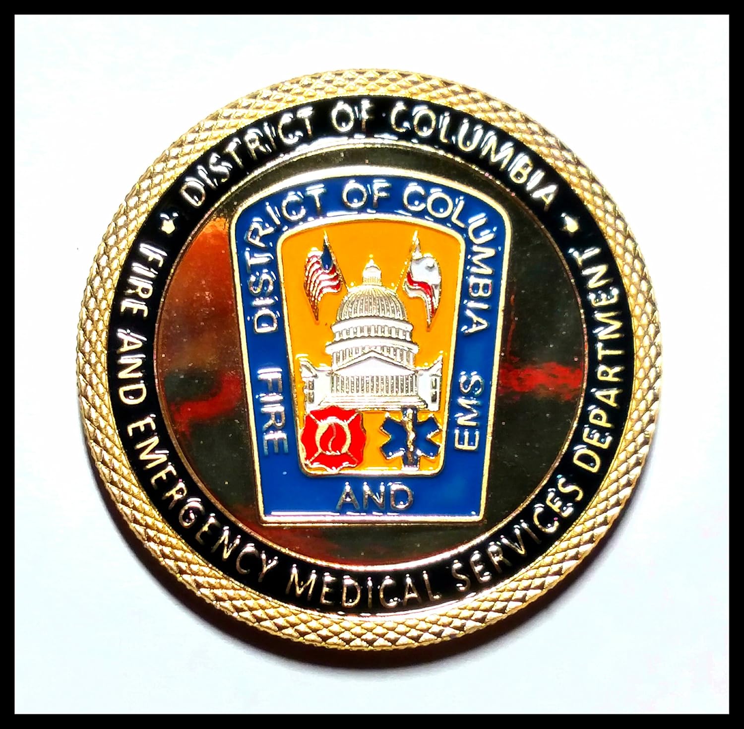 Washington DC Fire Department #1341 Honor Challenge Coin