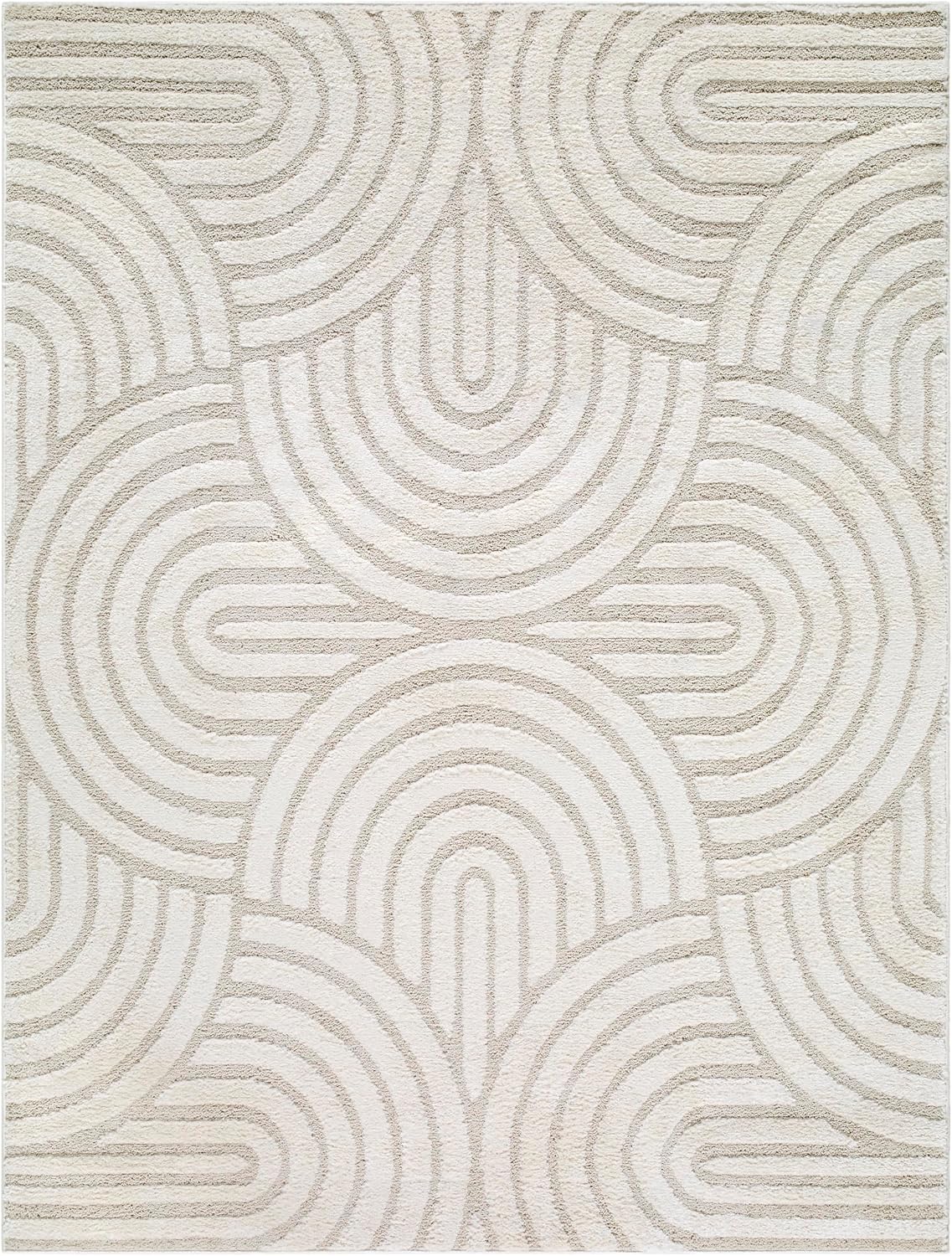 Livabliss x Rachel Zoe The Studio Edit Modern Area Rug, 2' x 2'11", Oatmeal image 3