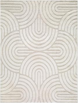 Livabliss x Rachel Zoe The Studio Edit Modern Area Rug, 2 x 211", Cream