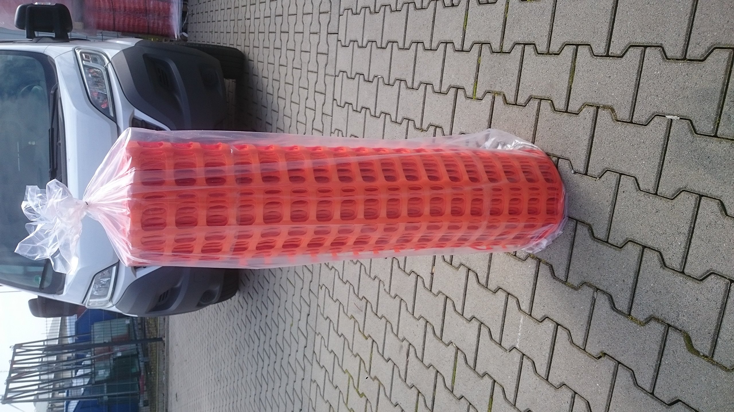 Kunststoff Fangzaun orange - extra schwer 12,5 kg, Gitterzaun, Schutzzaun, Warnzaun