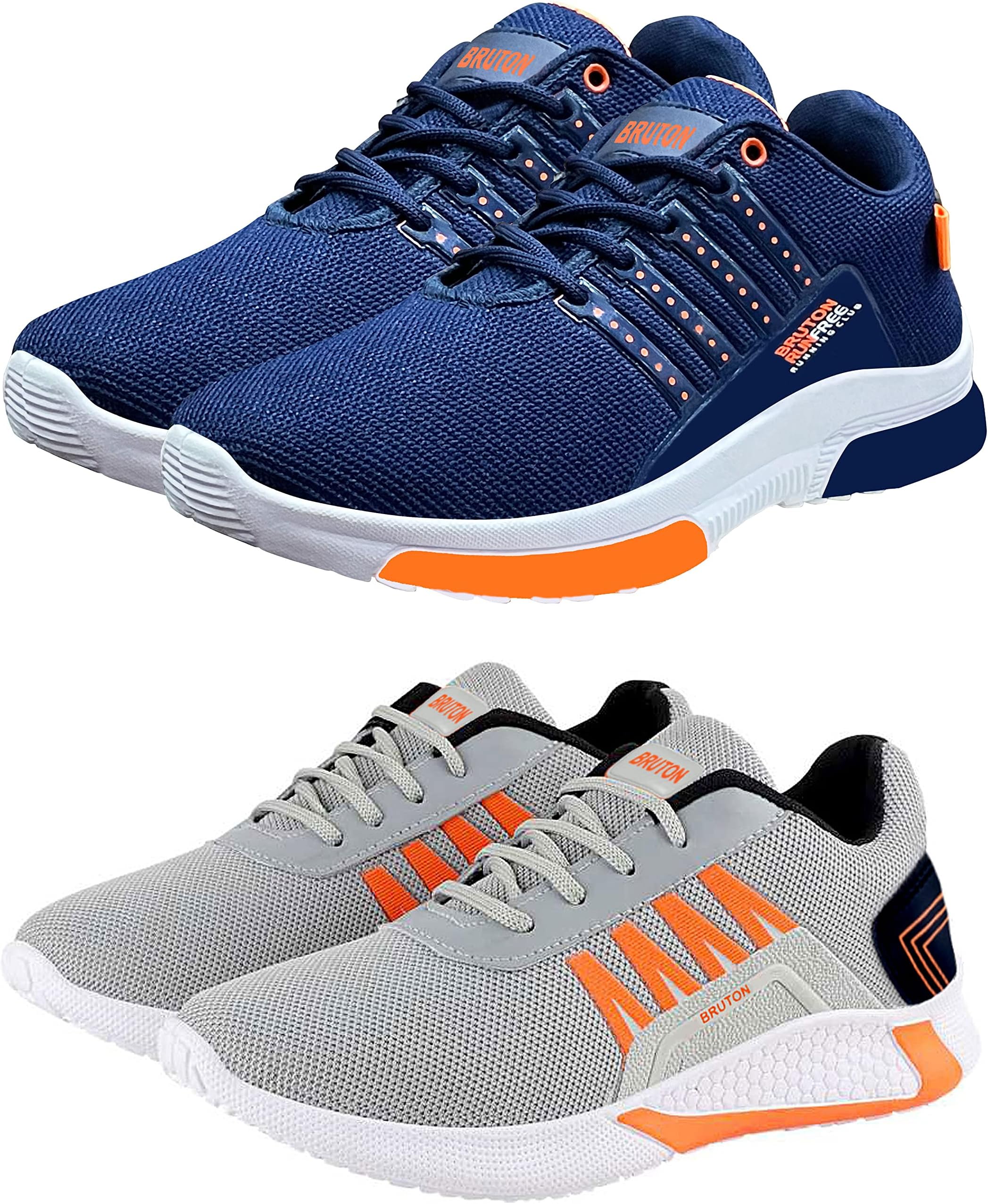 BRUTONCombo Pack of 2 Shoes for Trendy Shoes, Casual Shoes, Sports Shoes, Branded Stylish Shoes for Men