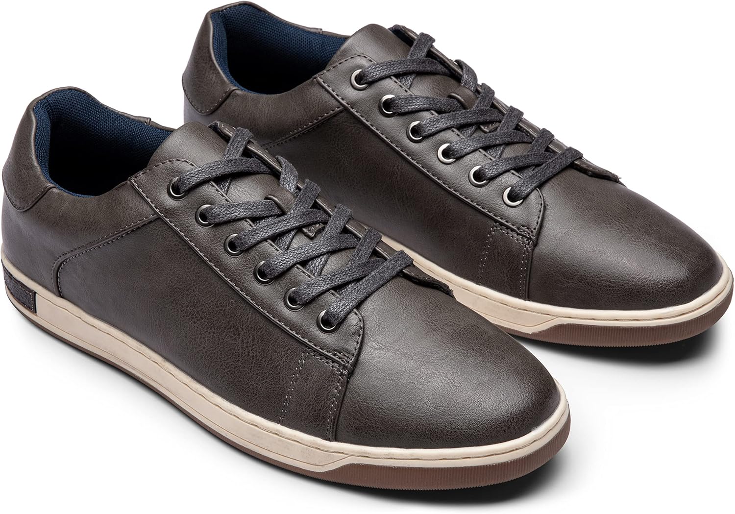 Vostey Men's Sneakers Fashion Casual Shoes Dress Sneaker Oxford Shoes 7 B81q13-grey