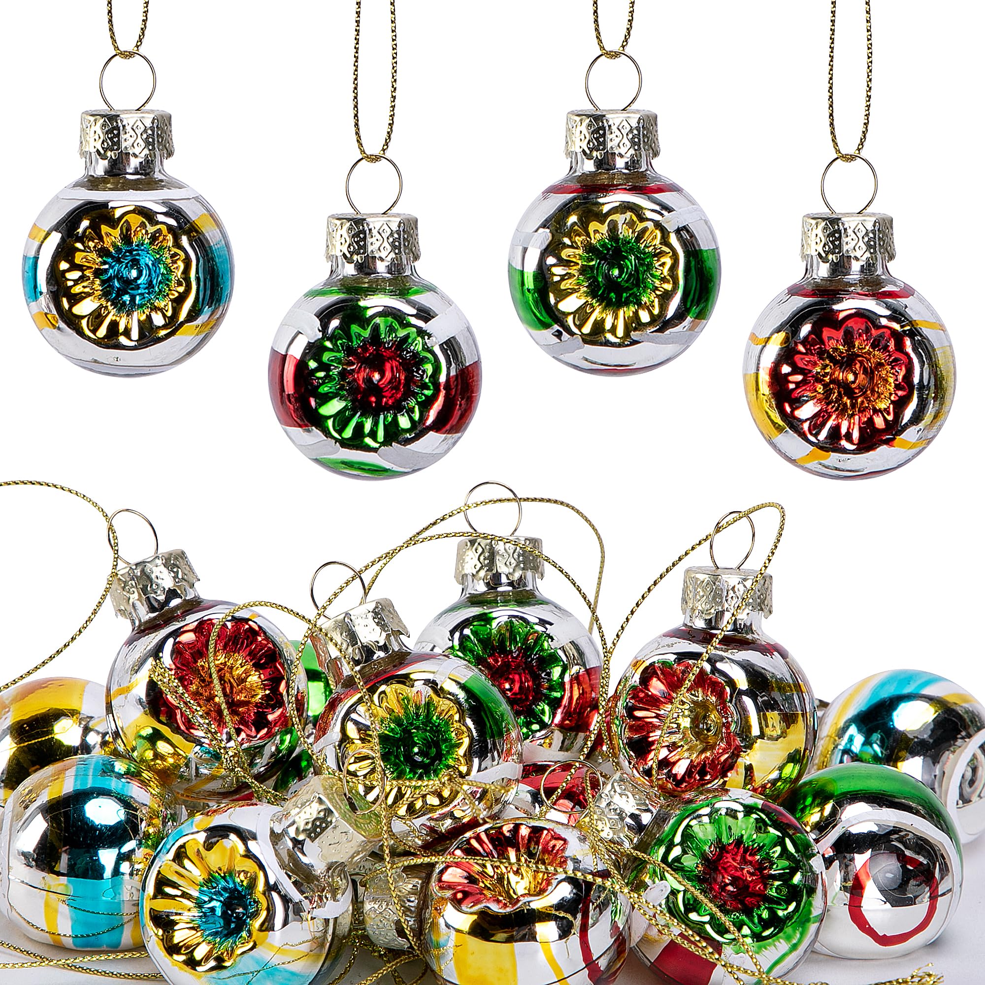 Amazon.com: LFUTARI 16 Pcs Christmas Reflector Ball Ornament 