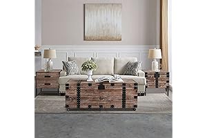 Vintage Trunk Two End Table