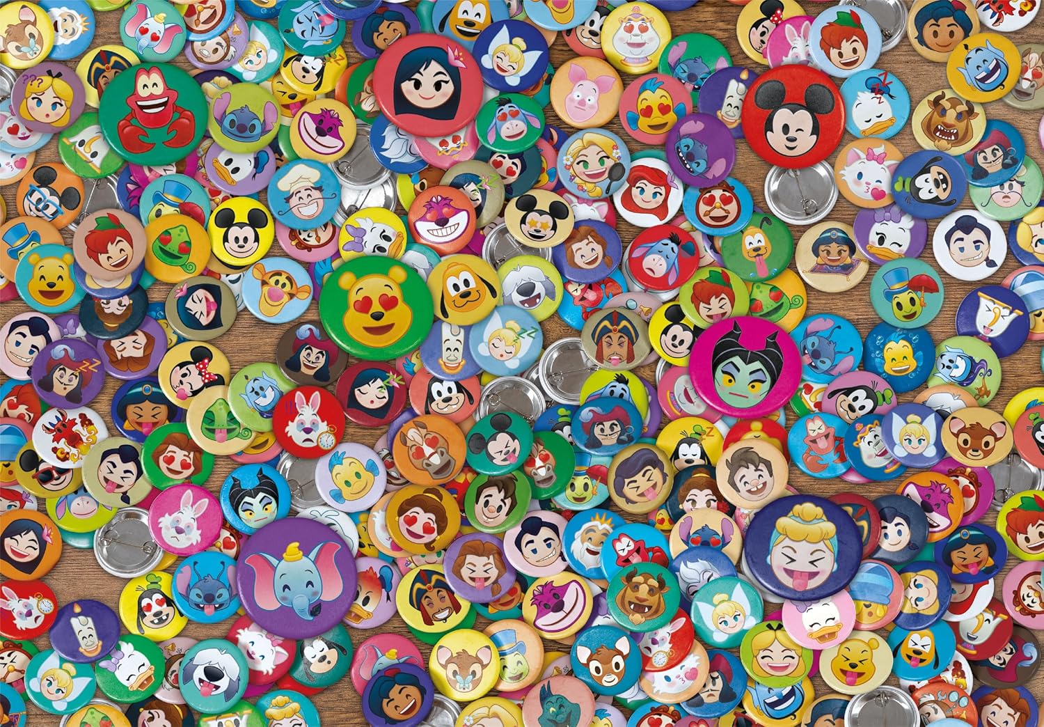 Clementoni Jigsaw Puzzle Impossible Disney Emoji 1000 Pieces - Puzzle for Adults 14-99 Years, Gift for Men/Women, Impossible, Disney, Hard Jigsaw, Difficult Puzzle, Made in Italy, 39829