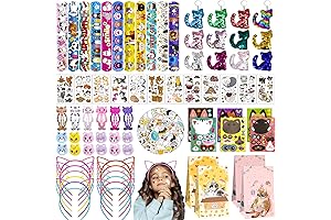 158Pcs Cat Party Favors Set: Purrfect Party Supplies for Cat-Themed Celebrations