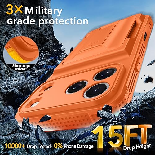 Vista 7 de Oterkin Funda tipo cartera para iPhone 17 Pro Max [4-5 tarjeteros] [Soporte] [Protección completa de la cámara] [Bloqueo RFID]