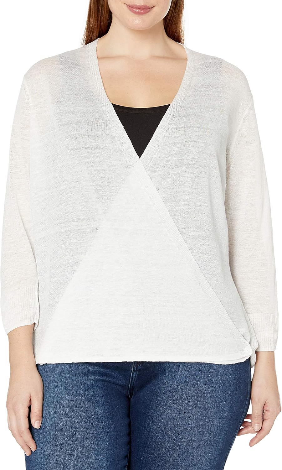 NIC+Zoe Women's Lightweight Fitted Bracelet Sleeve Open Front 4 Way Cardy - Image 4