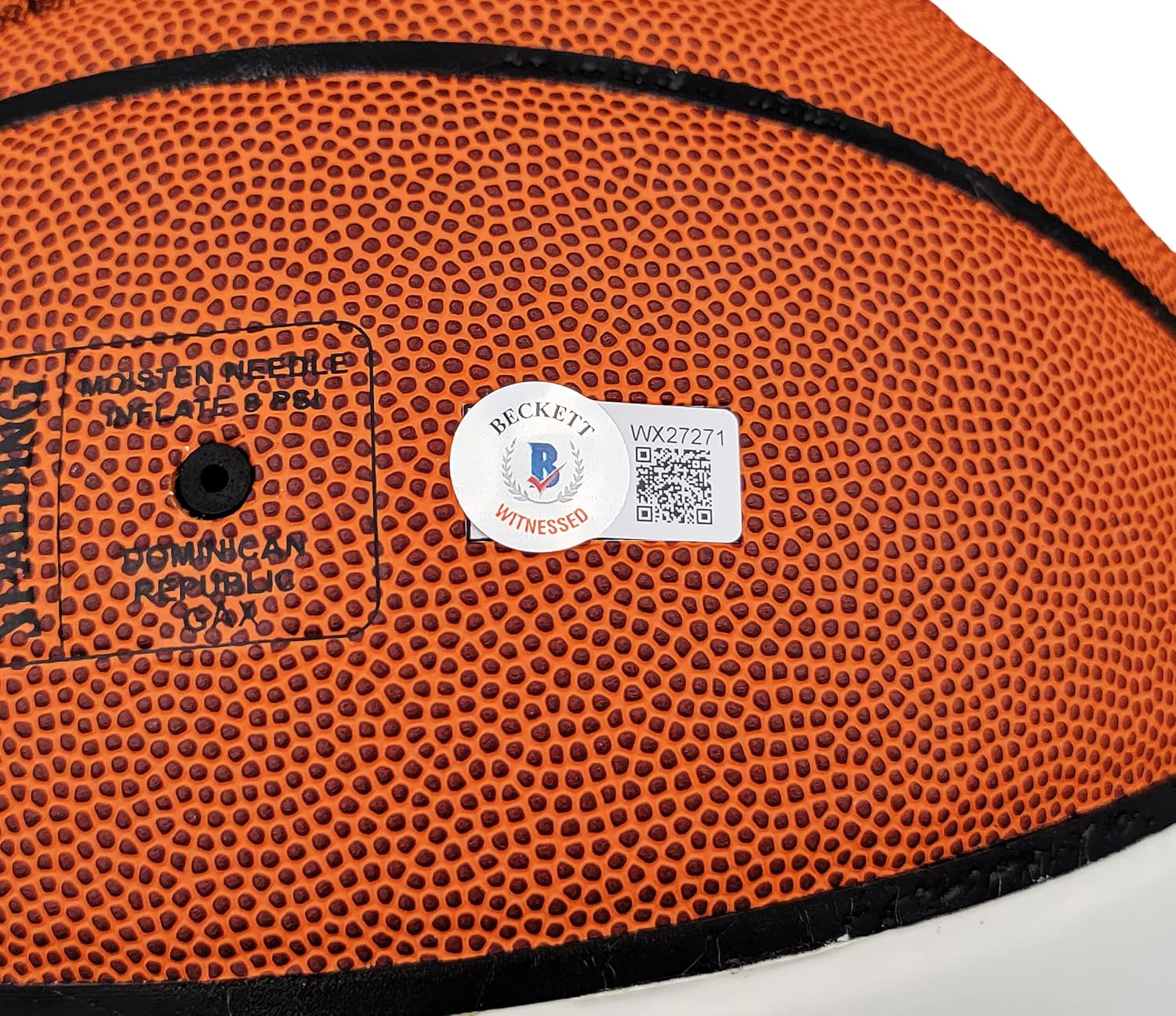 Gary Payton Autographed Official S.p.a.l.d.i.n.g White Panel Basketball Seattle S.o.n.i.c.s "HOF 2013" Beckett BAS QR Stock #206122