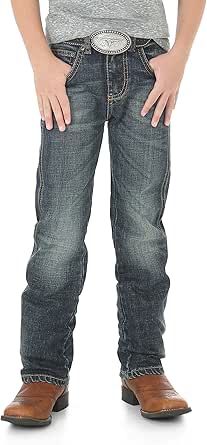Wrangler Boys' Retro Slim Fit Straight Leg Jean