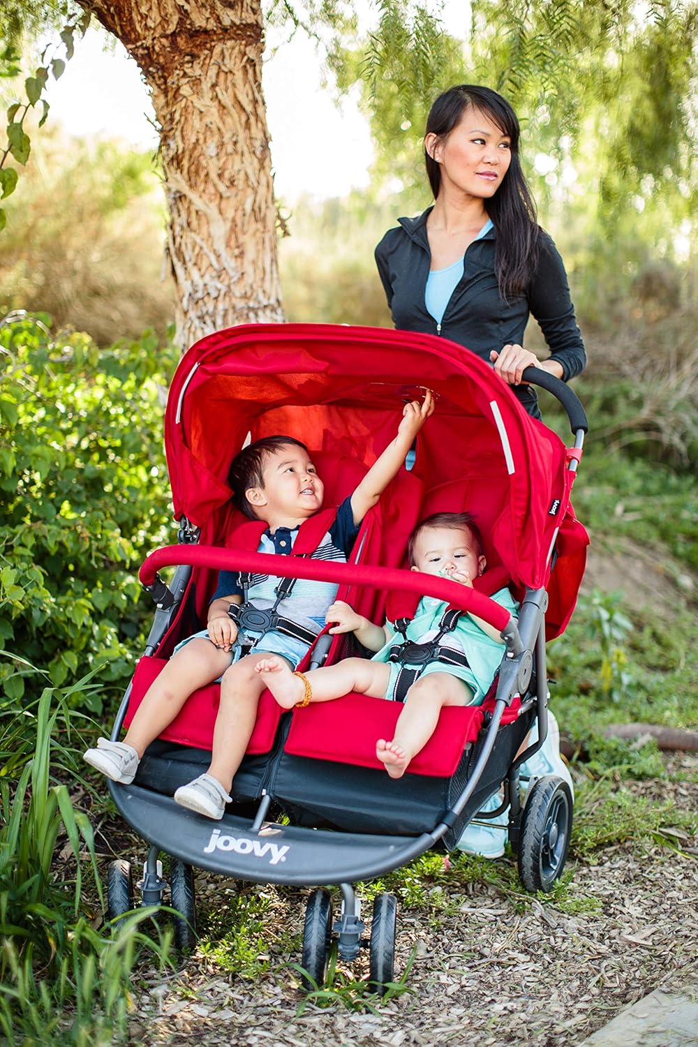 joovy double stroller side by side