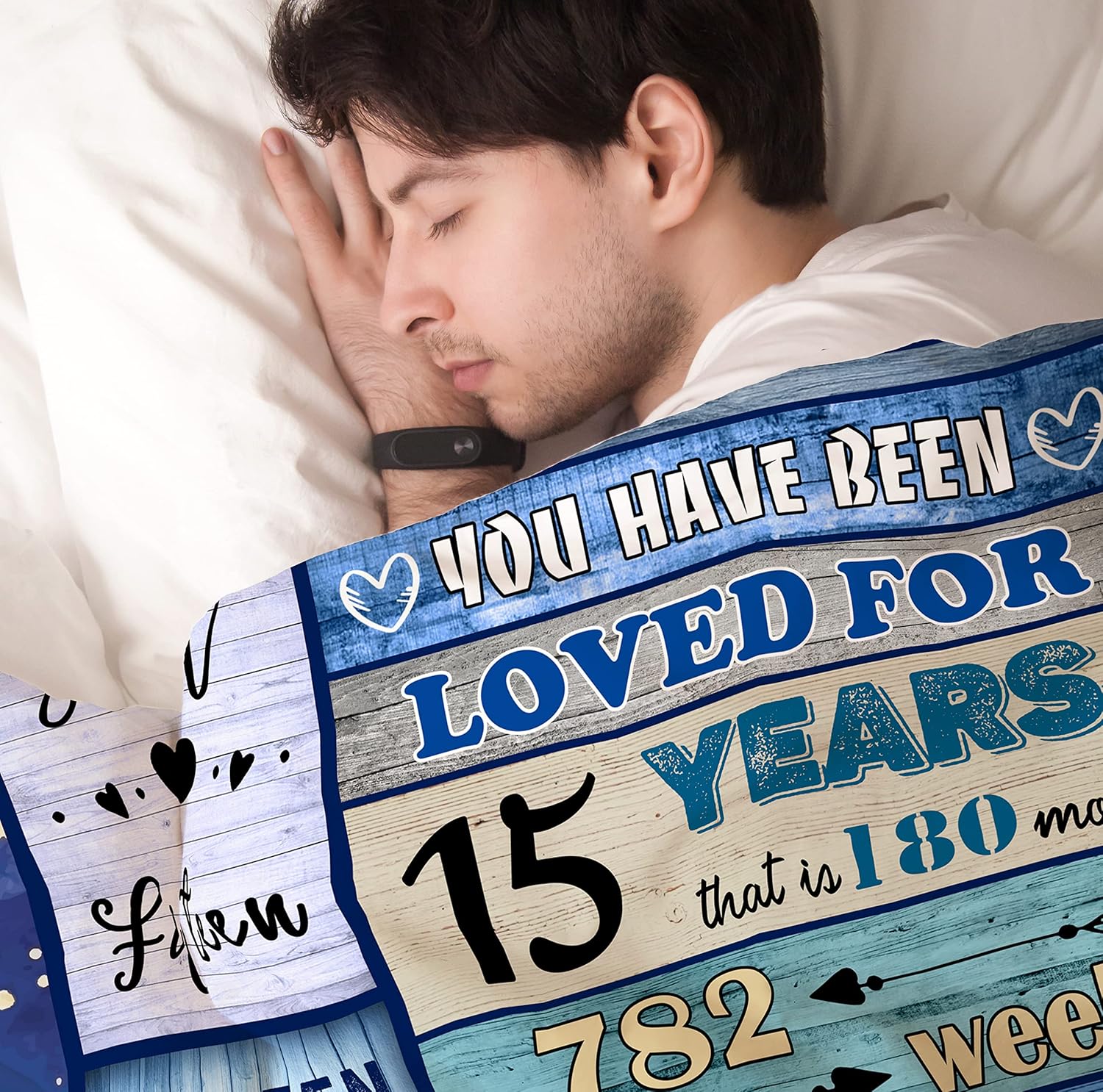 Julazy 60"X50" Blanket for 15 Year Old Girls and Boys - Quinceanera Gift, 15th Birthday Decoration for Teens - Image 4