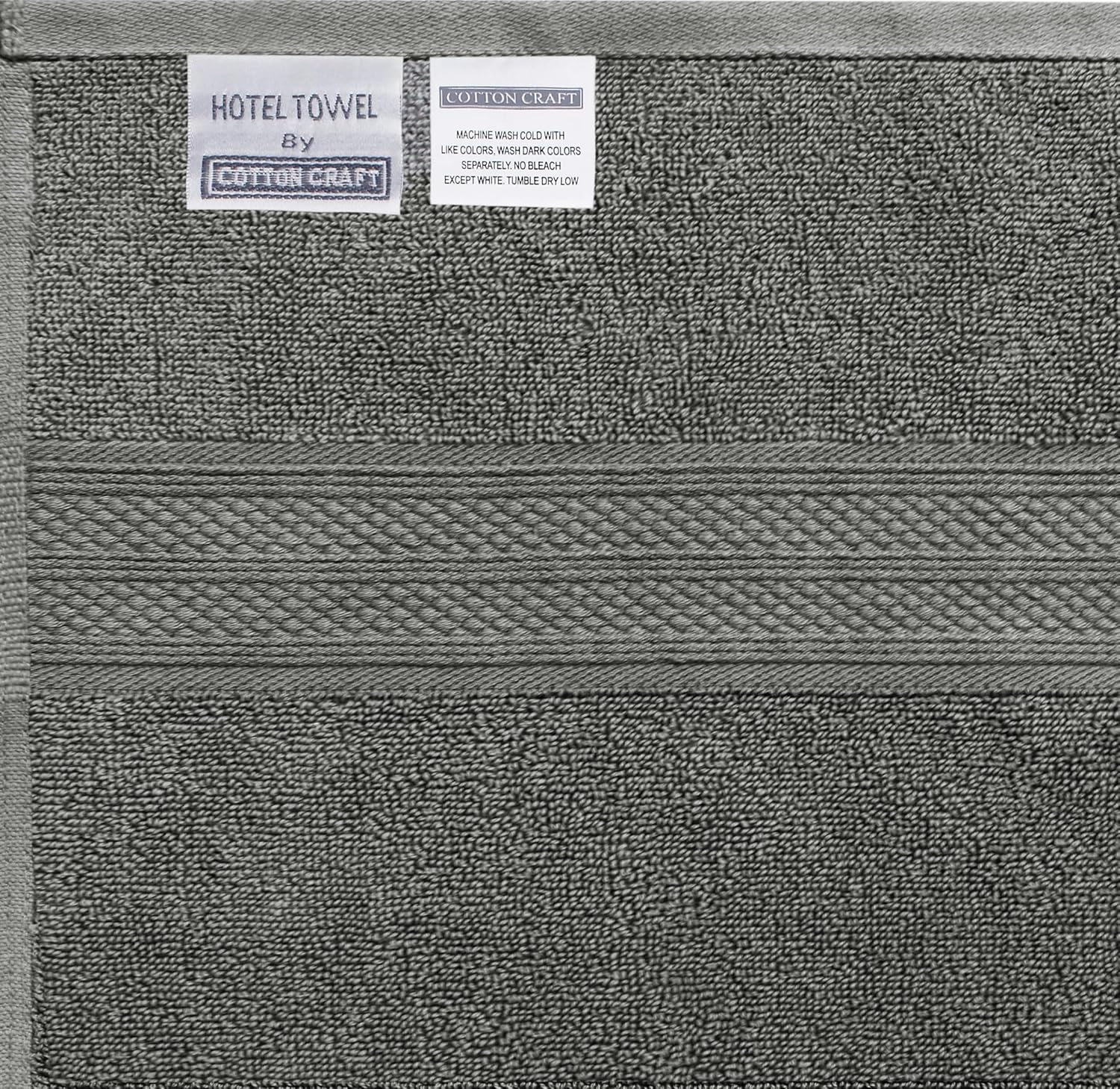 COTTON CRAFT Soft Giant Bath Sheet - 2 Pack Oversized 35x70 Extra Large Luxury Bath Towel - Plush 600 GSM - 100% Ringspun Cotton - Absorbent Quick Dry Bathroom Shower Hotel Spa Towel Sheet - Charcoal
