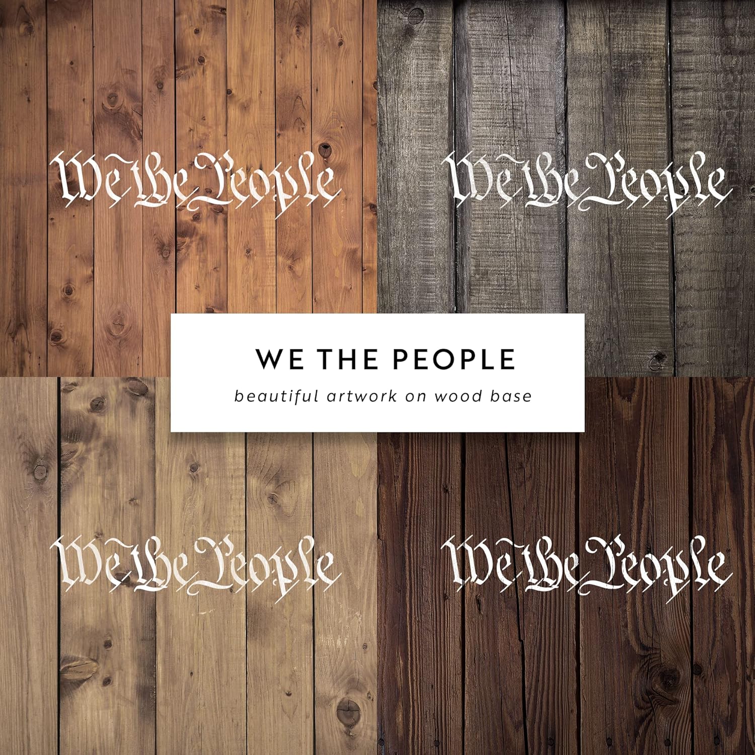 We The People Stencil - DIY United States Sign