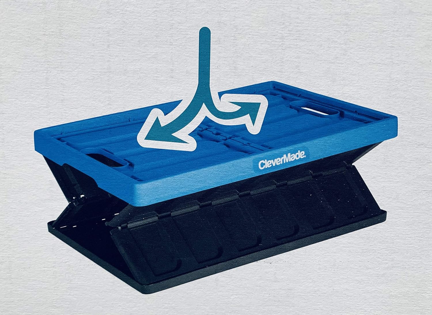 Clever Made 62L Collapsible Storage Bins - Neptune Blue