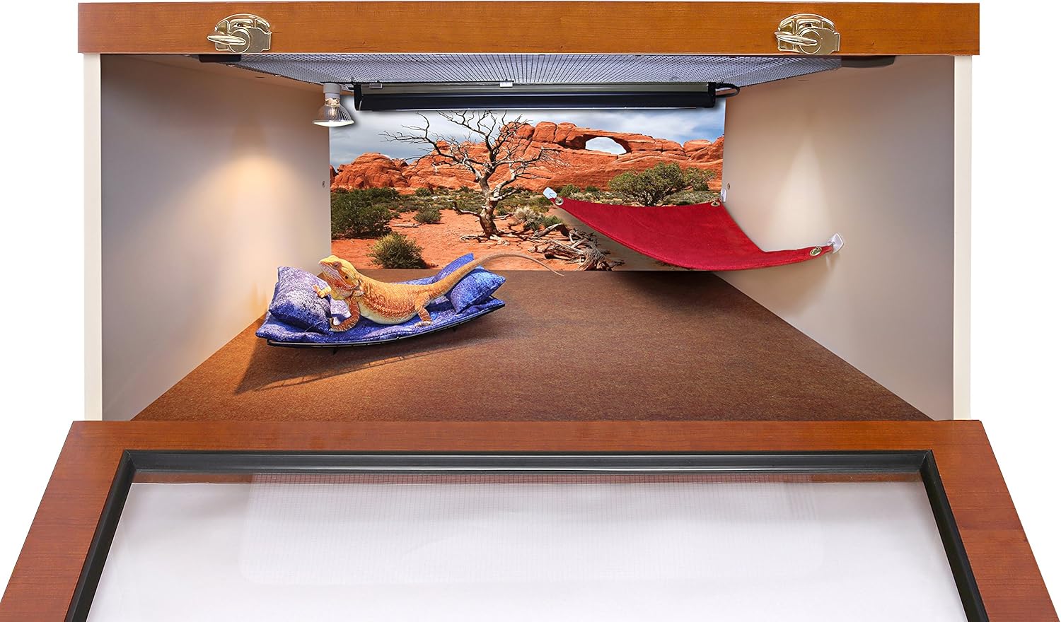 Reptile Habitat Background, Arch with Tree, 15.75" x 36"