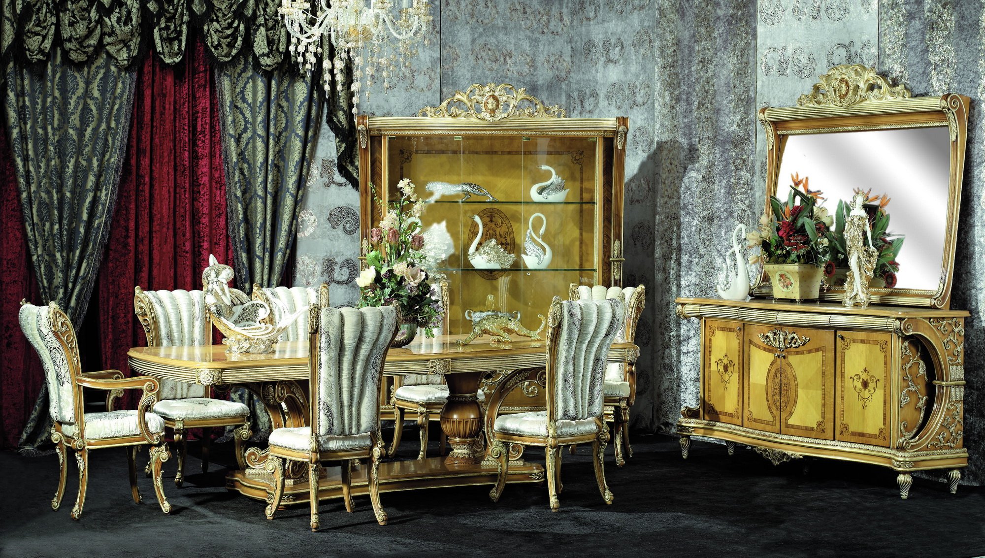 George Versailles classic traditional Furniture Dining Room Set AF112