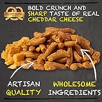 Vista 4 de Tell City Cheddar - Piezas de pretzel con sabor a queso cheddar, pretzels duros crujientes caseros - Cheddar, 12 onzas