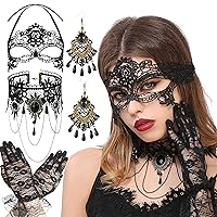 Algopix Similar Product 18 - JeVenis Luxury Sexy Lace Eyemask Prom