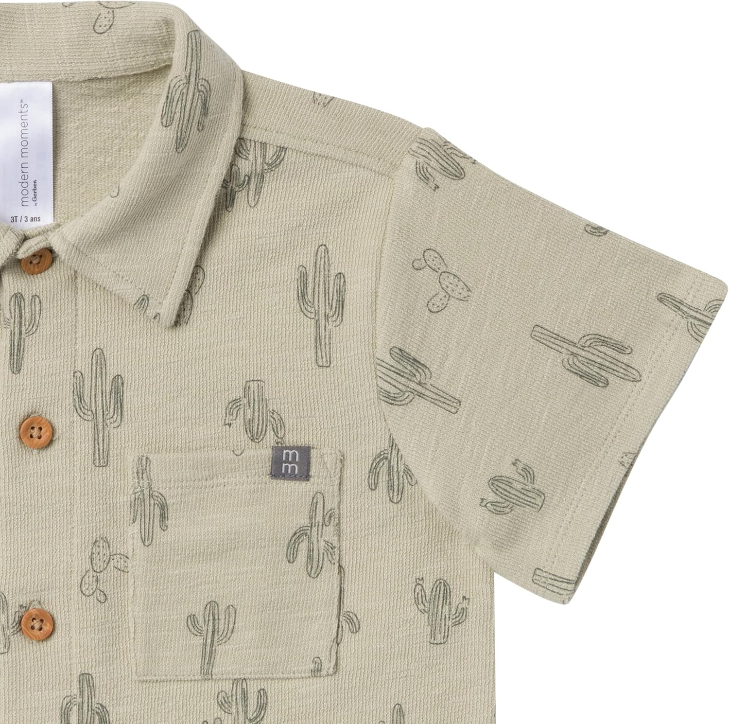 Modern Moments by Gerber Baby Boys' 2-piece Resort Shirt & Short Set