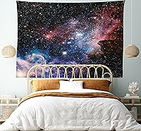 Vista 62 de Ambesonne Tapiz de cornamentas, cervatillo de ciervo de cola blanca en el desierto en el campo, tema de caza rural, colgante de pared