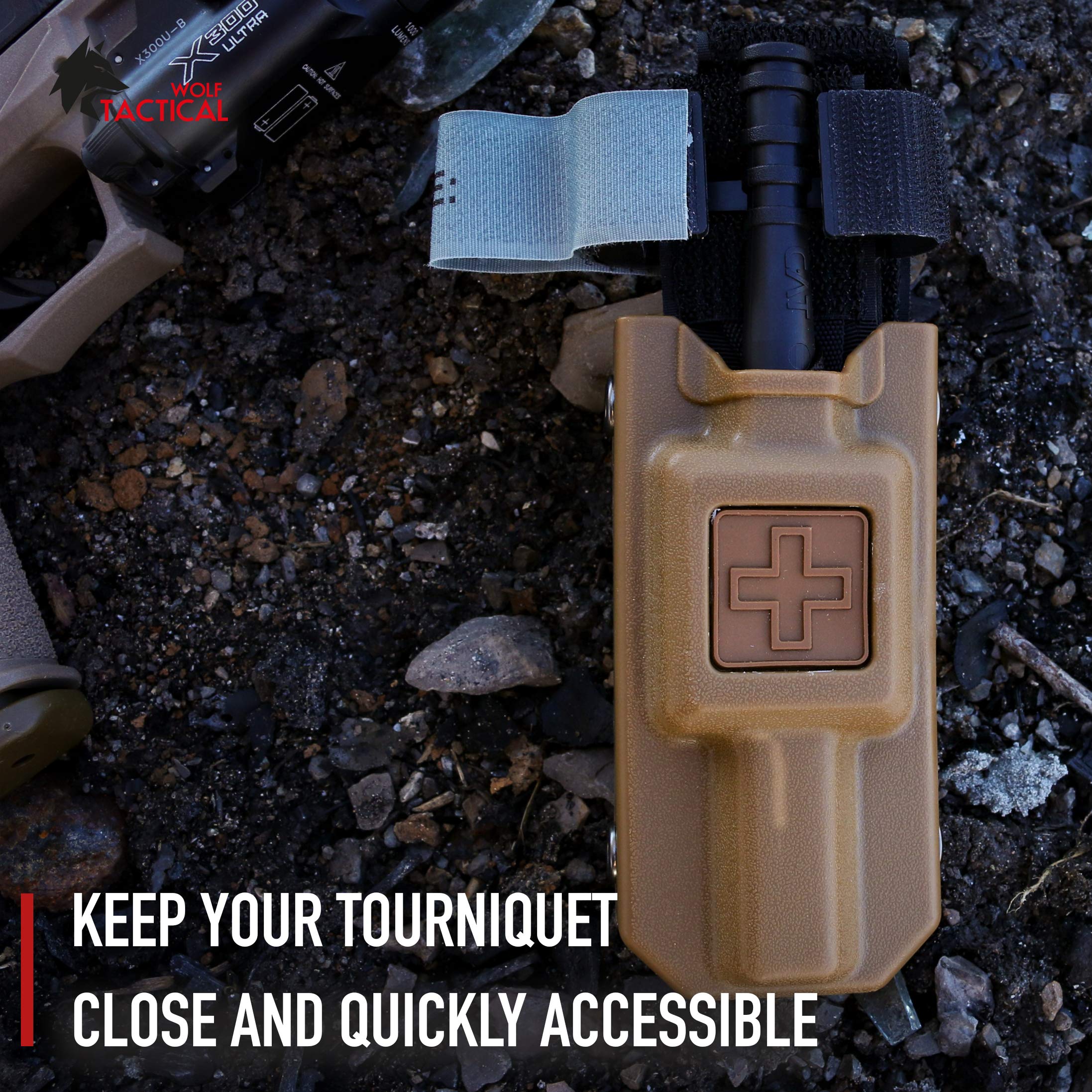 Buy WOLF TACTICAL Molle Tourniquet Holder for Duty Belt TQ Holder for