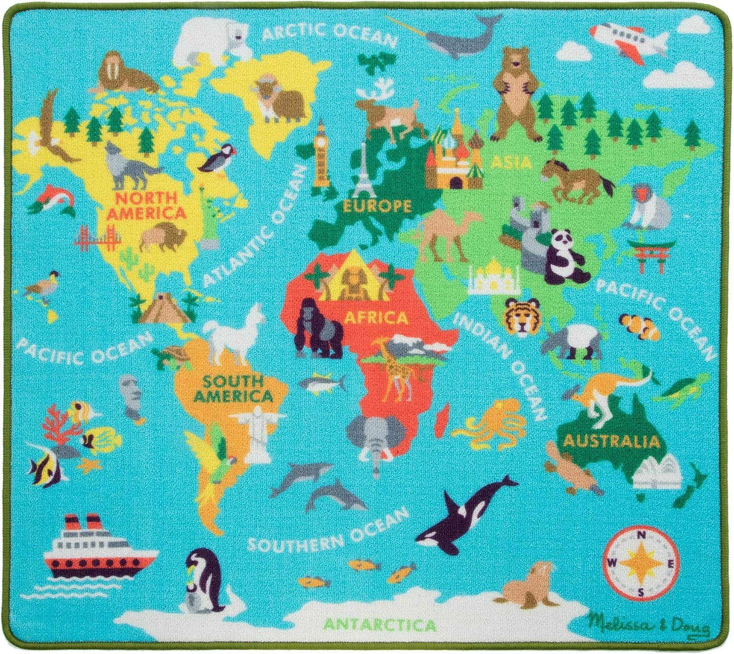 Melissa & Doug Round The World Travel Rug