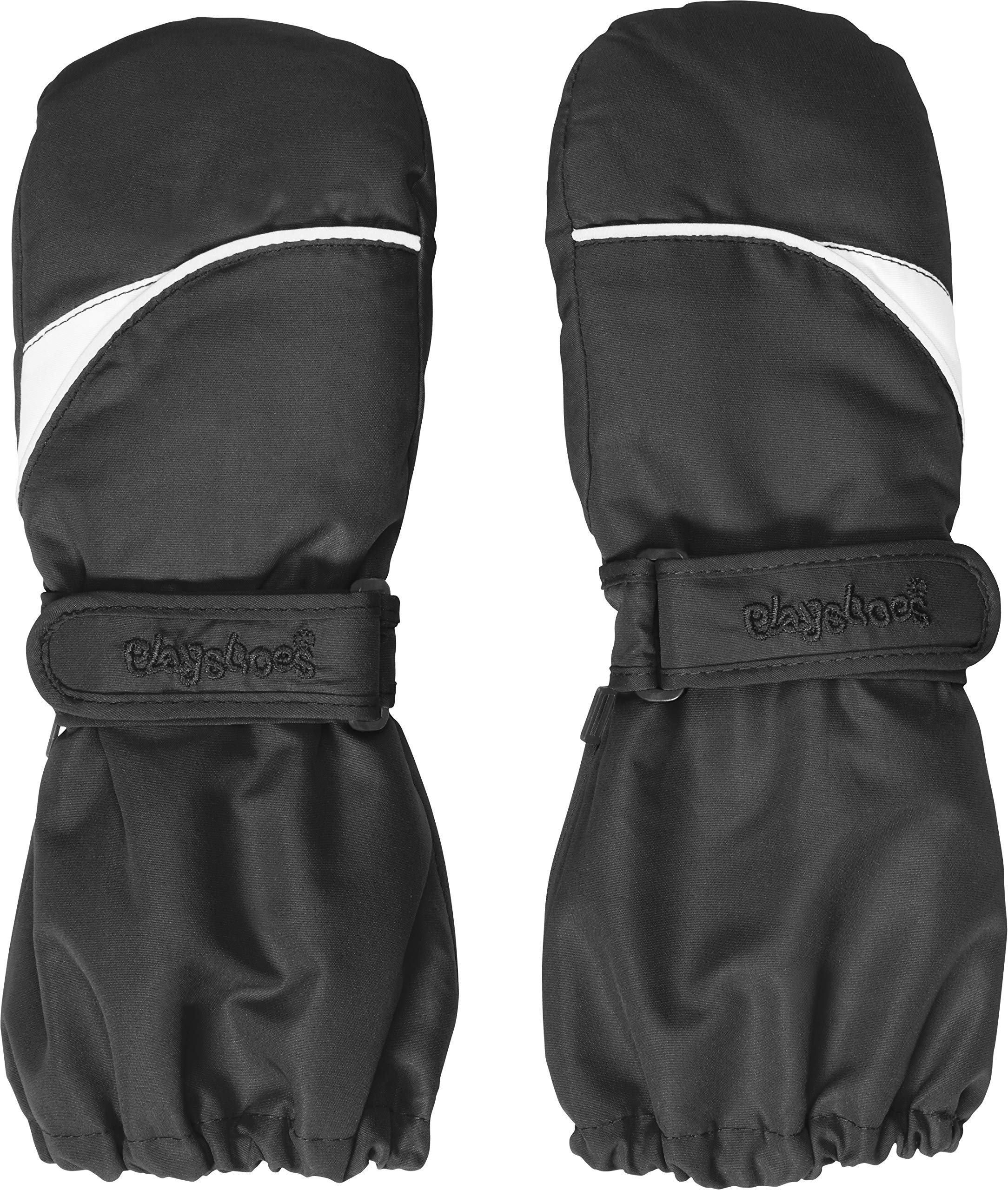 Playshoes Unisex Kids Mittens Winter Gloves, Black, 3 (4-6 years)