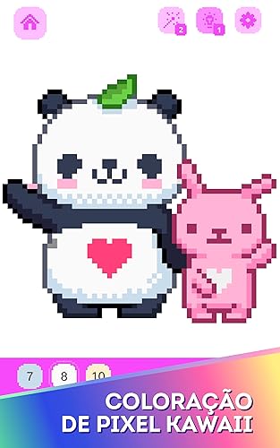 Kawaii Pixel Livro Para Colorir