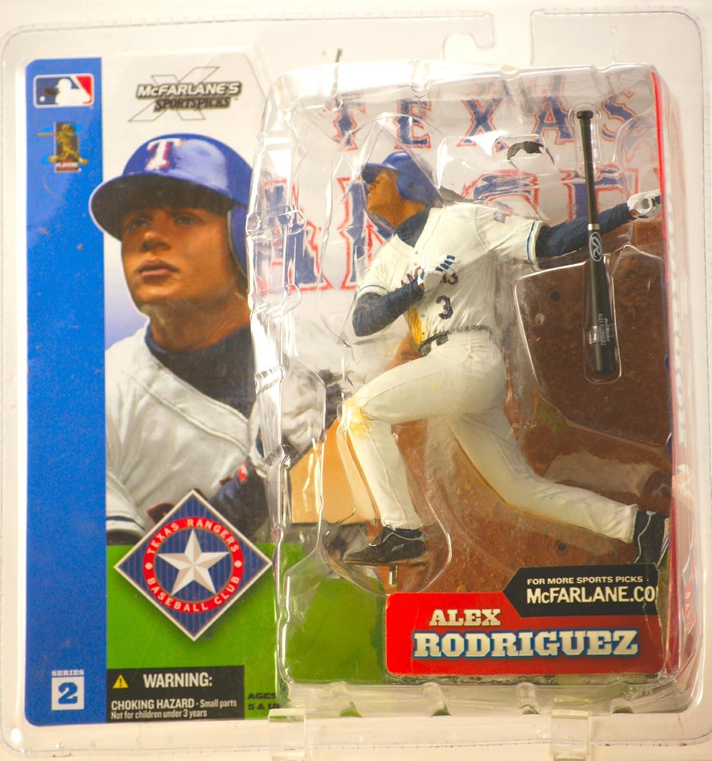 Figura De Acción Alex Rodriguez - Texas Rangers | McFarlane Series