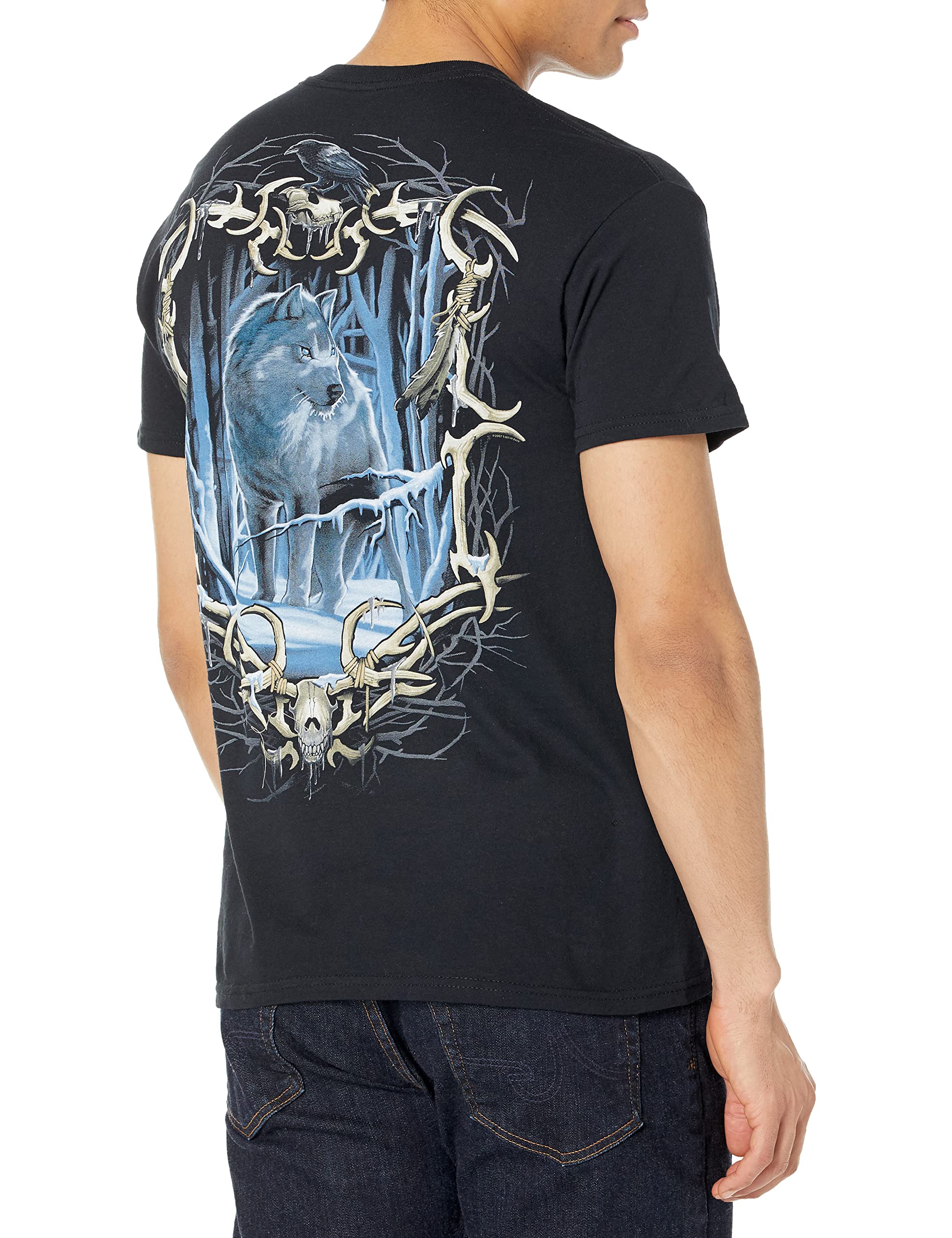 Liquid Blue Uomo 31114-Black-XXX-Large Maniche Corte T-Shirt - Nero - XL