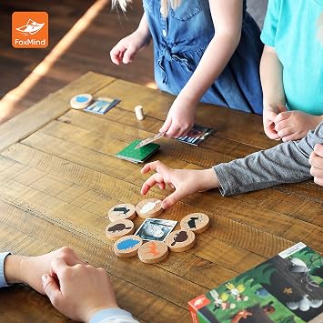 FoxMind Games: Taiga, Animal Themed Memory Board Game for Kids Ages 5+, an Award Winning Kids Game for 2-6 Players, 15 Minutes
