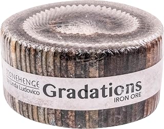 Linda Ludovico Stonehenge Gradations II Iron Ore Strips 40 2.5-inch Strips Jelly Roll Northcott, Assorted, SGRAD40-36