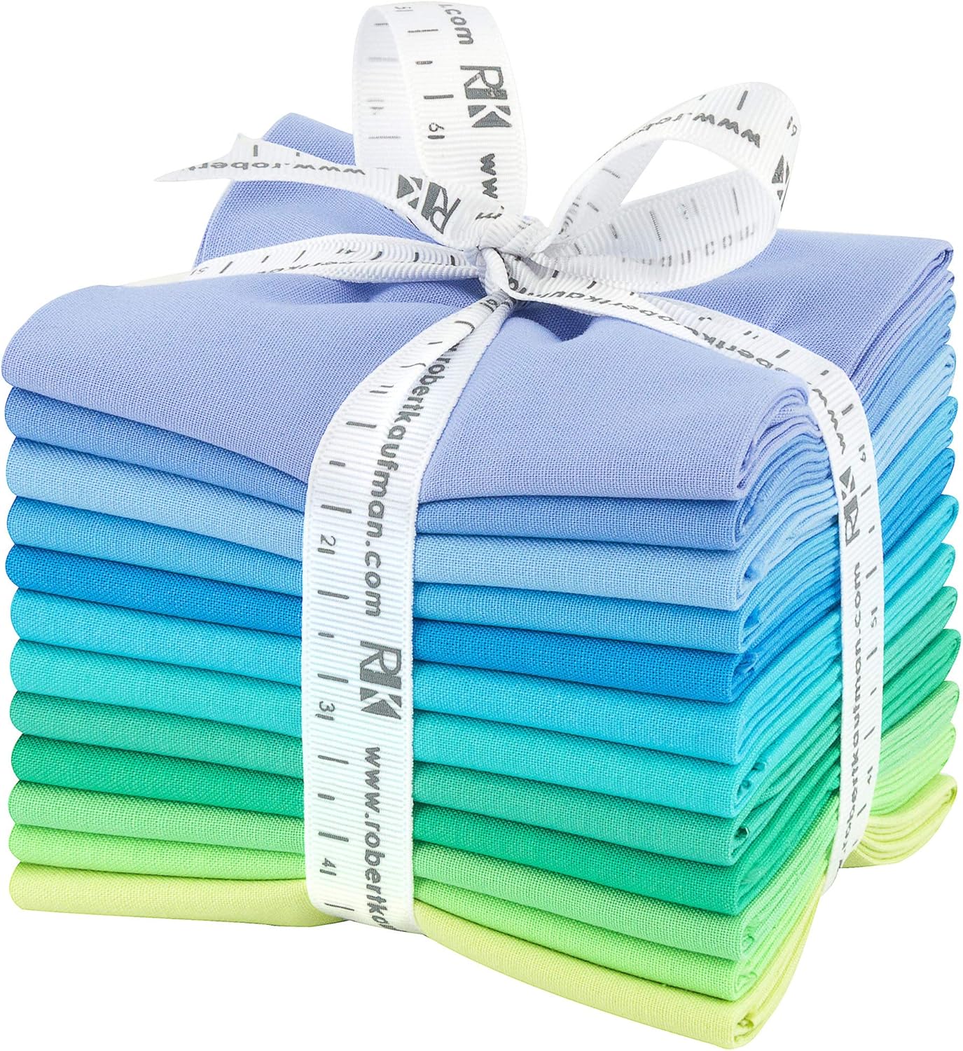 Kona Cotton Solids Mermaid Shores 12 Fat Quarters Robert Kaufman Fabrics FQ-1375-12