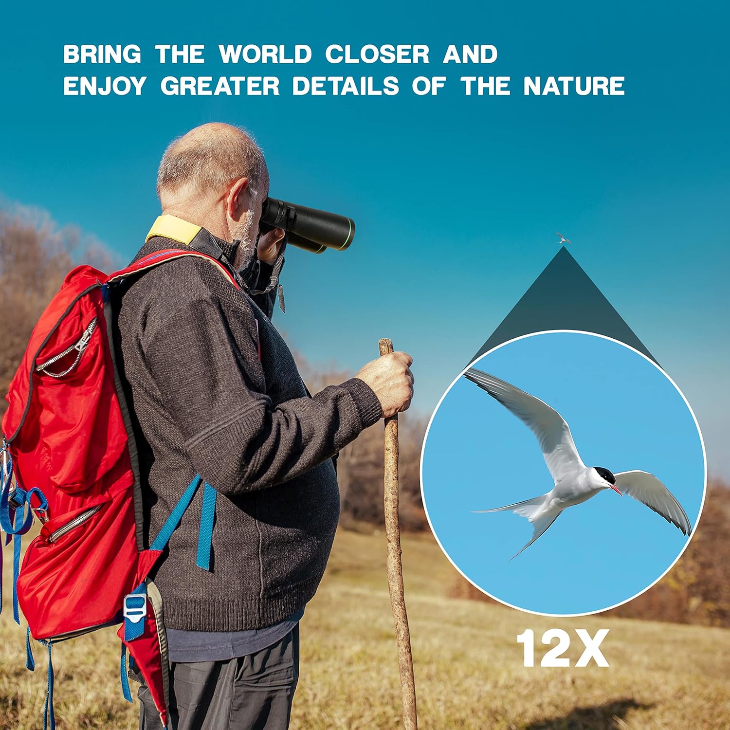 70% Off Discount ESSLNB 12X50 Binoculars BAK4 Green Film FMC Waterproof Binoculars with Phone Adapter 22mm Large Eyepiece Compact Binoculars for Hunting Bird Watching Review ESSLNB 12X50 Binoculars BAK4 Green Film FMC Waterproof Binoculars with Phone Adapter 22mm Large Eyepiece Compact Binoculars for Hunting Bird Watching